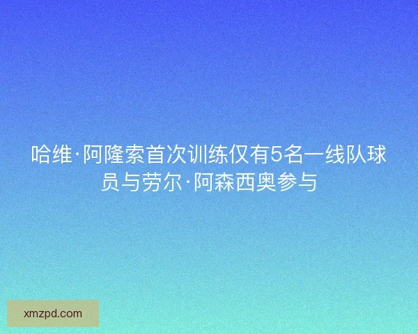 哈维·阿隆索首次训练仅有5名一线队球员与劳尔·阿森西奥参与 哈维·阿隆索首次训练仅有5名一线队球员与劳尔·阿森西奥参与